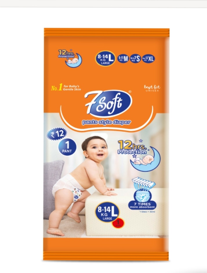 7Soft Natural Baby Care Dry Pants - Large (8-14 kg) view 2