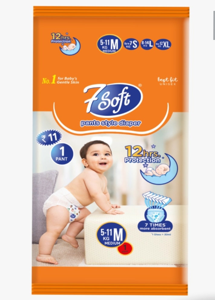 7Soft Natural Baby Care Dry Pants - Medium (5-11 kg) view 2