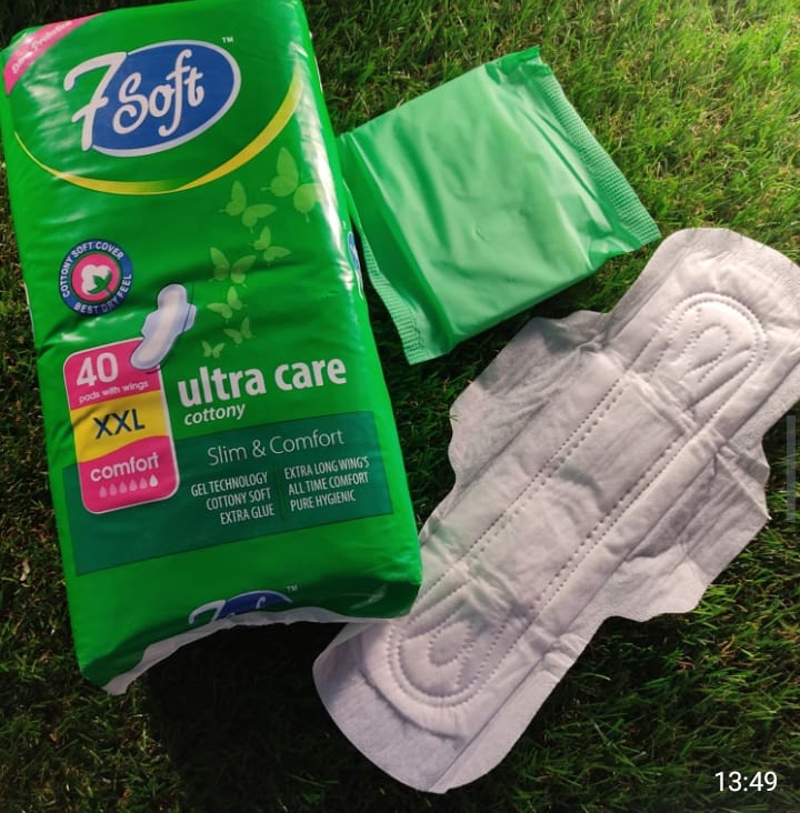 7Soft Maxi Care Cottony Soft XXL (320mm) Jumbo 40 Pads view 3